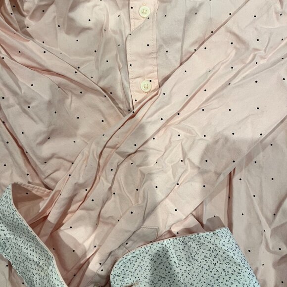 Denim & Flower Ricky Singh Slim Fit Mens Medium Pink Dress Shirt - Picture 2 of 3